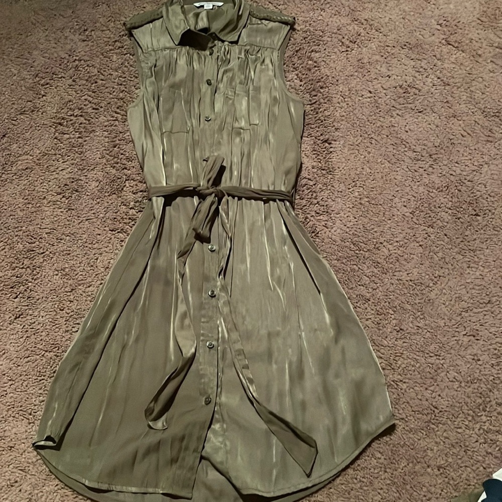 American Eagle army green dress with belt